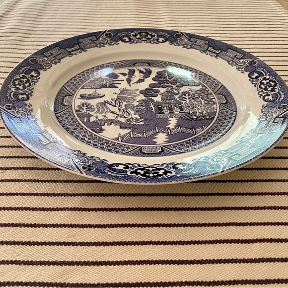 Large Royal Cuthbertson Blue Willow Serving Plate 12” - Picture 5 of 9